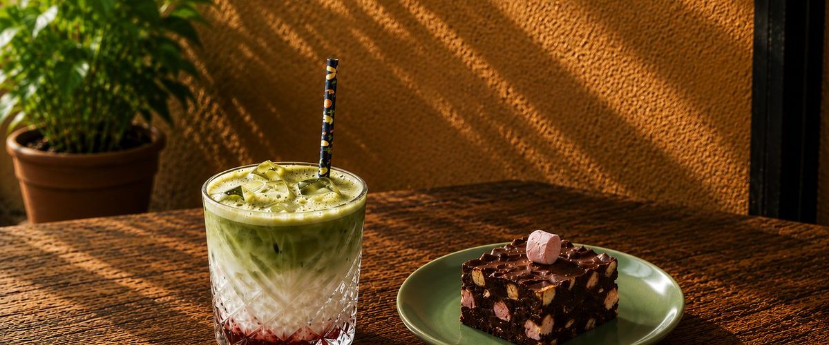 Don Luciano iced matcha and rocky road