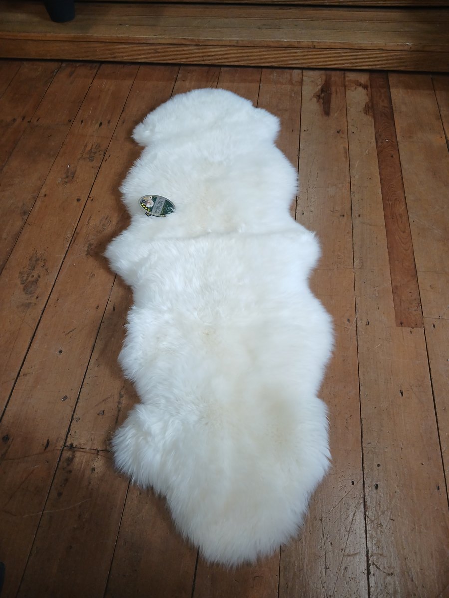 Mi Woollies sheepskin slippers with wool collar