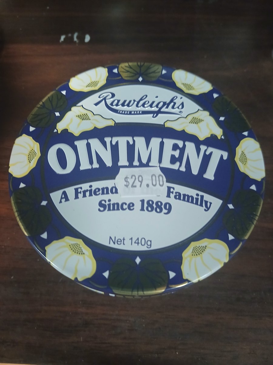Rawleigh's Ointment tin, 140g