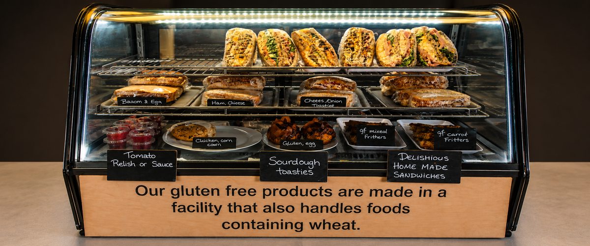 The Sweet Spot — food cabinet with toasties and fritters