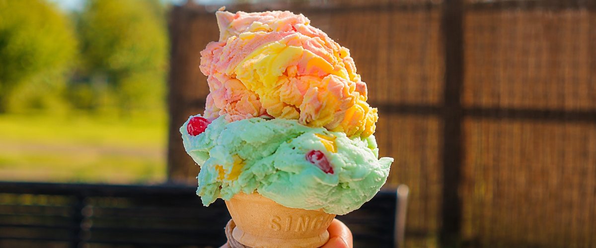 The Sweet Spot — double scoop ice cream cone
